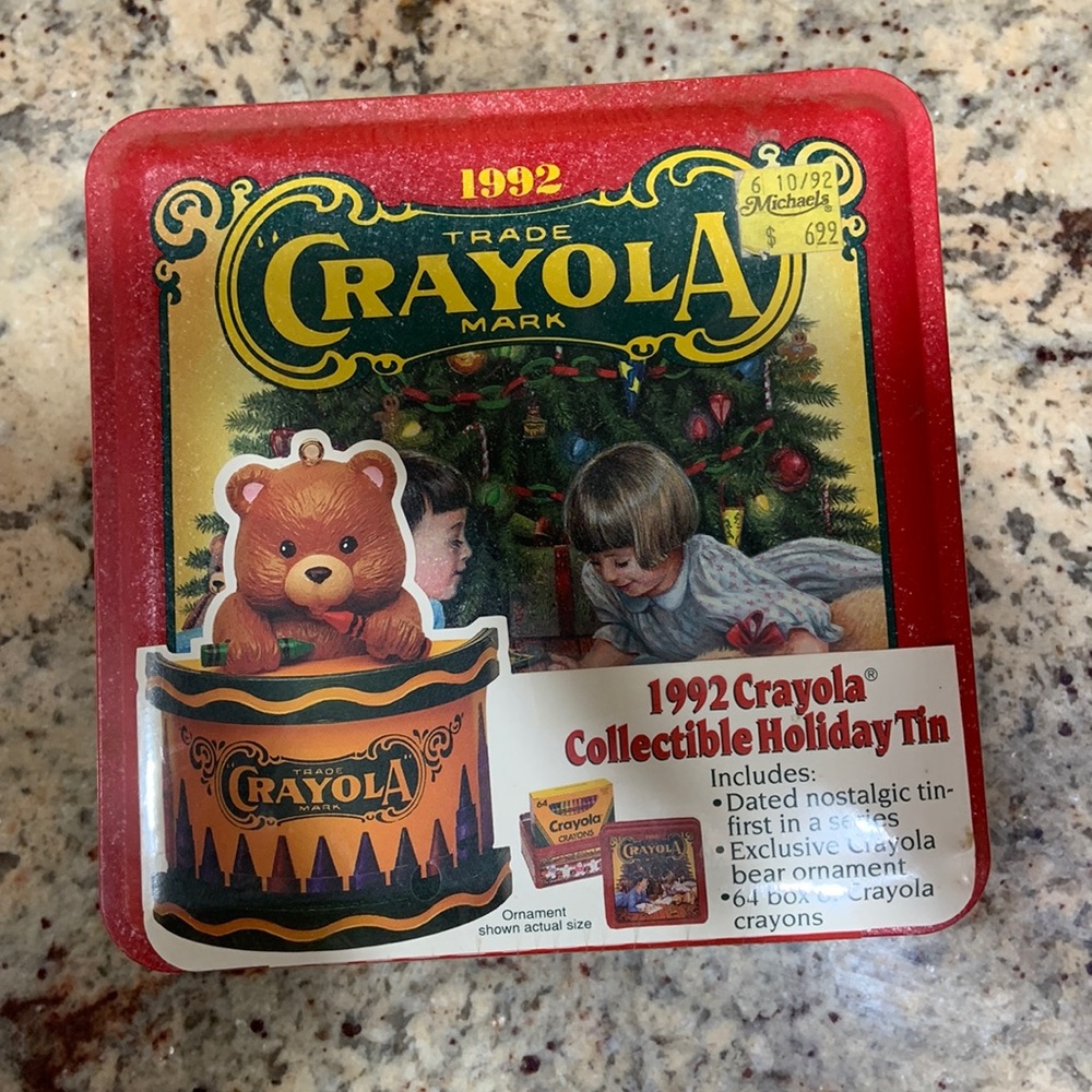 1992 collectible Crayola Holiday Tin brand new